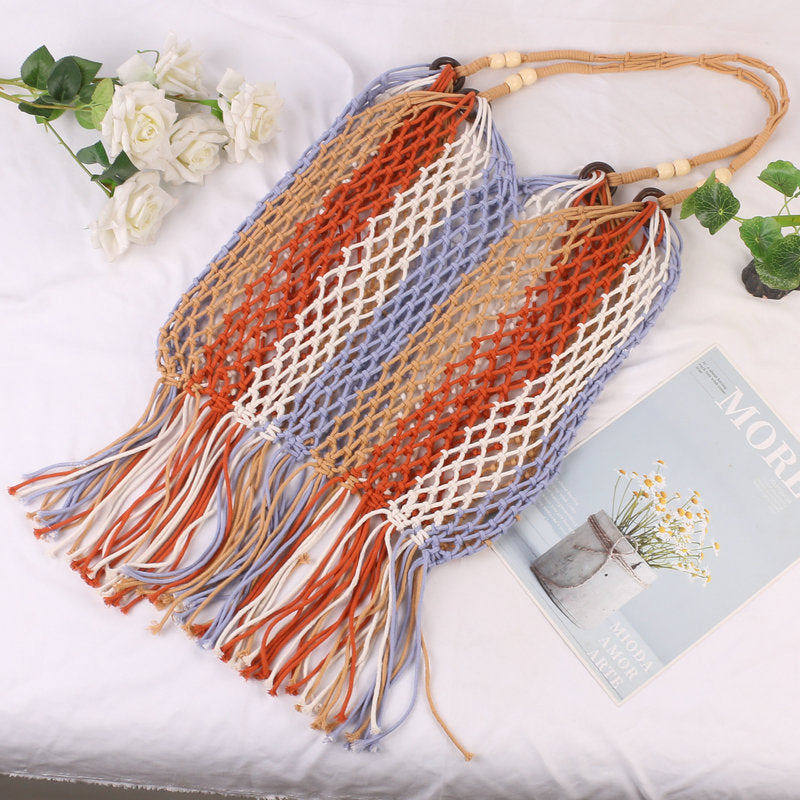 Leichte Makramee-Shopper-Tasche Brehn