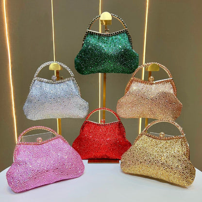 Exquisite Strass-besetzte Abendhandtasche