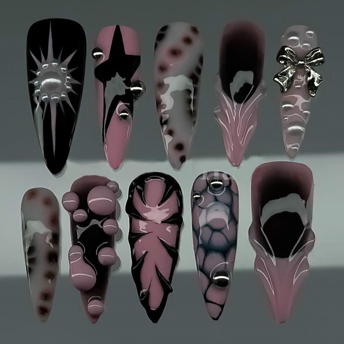 Künstlerisches 3D Nagelkunst Set Brehn