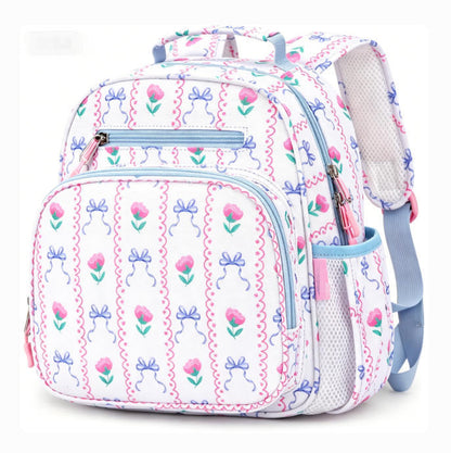 Blumengemusterter Schulrucksack Brehn