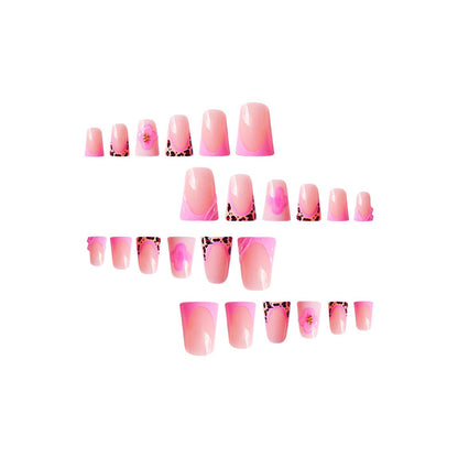 Floral Design Press-On Nail Set Brehn