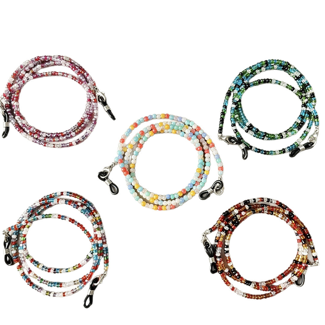 Bunte Perlen Brillen Kette Brehn