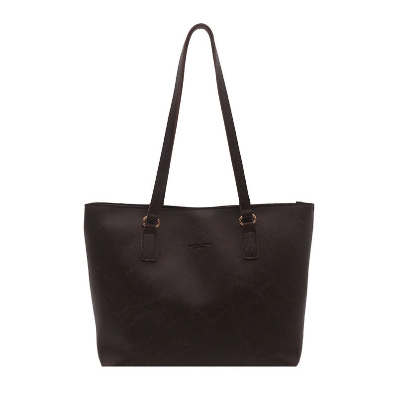 Klassische Vegane Leder Schulter Tasche