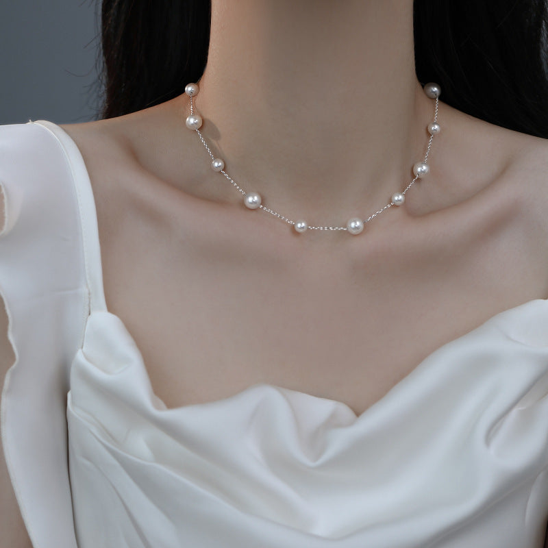 Perlen-Drop-Lariat-Halskette Brehn