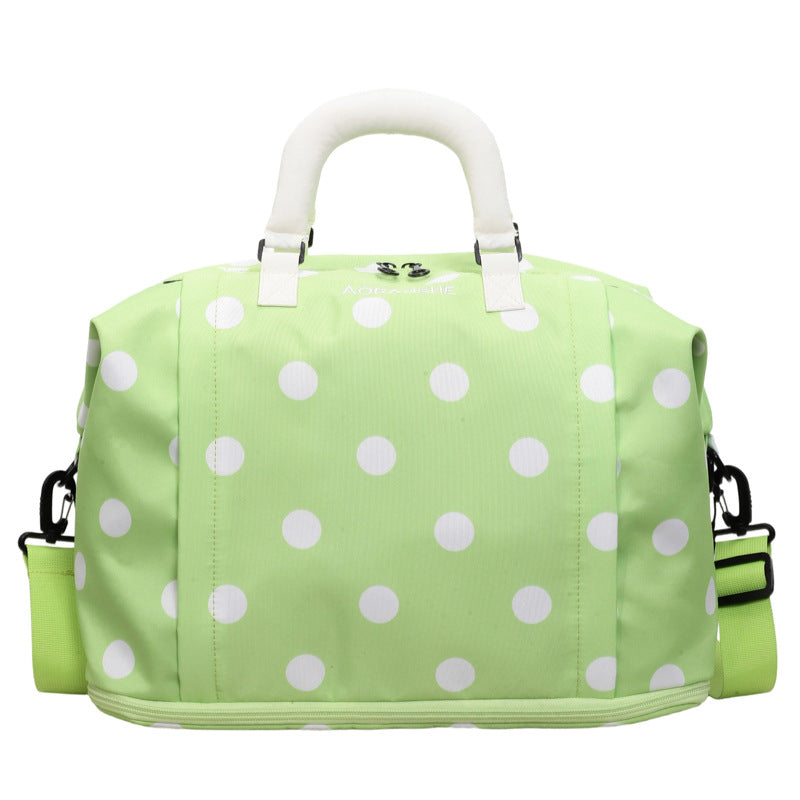 Stylische gepunktete Reisetasche