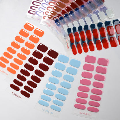 Hochglänzende Gel-Nagel-Wraps