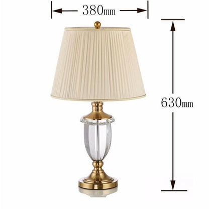 Elegante Kristallglas Tischlampe
