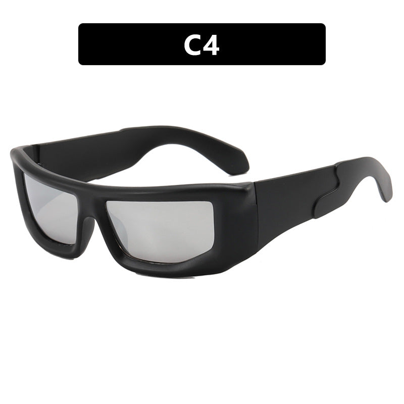 Damen sportliche Sonnenbrille mit modernem, robustem Design und UV-Schutz Brehn