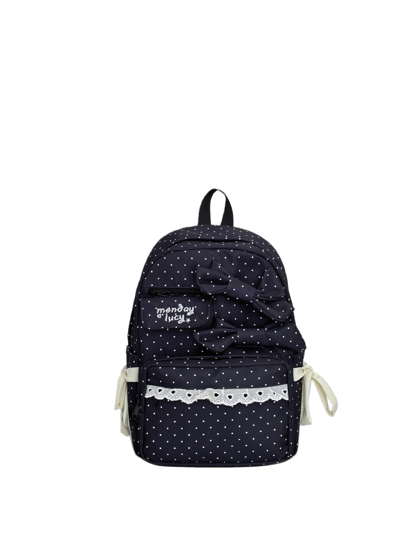 Niedlicher gepunkteter Bogen-Schulrucksack Brehn