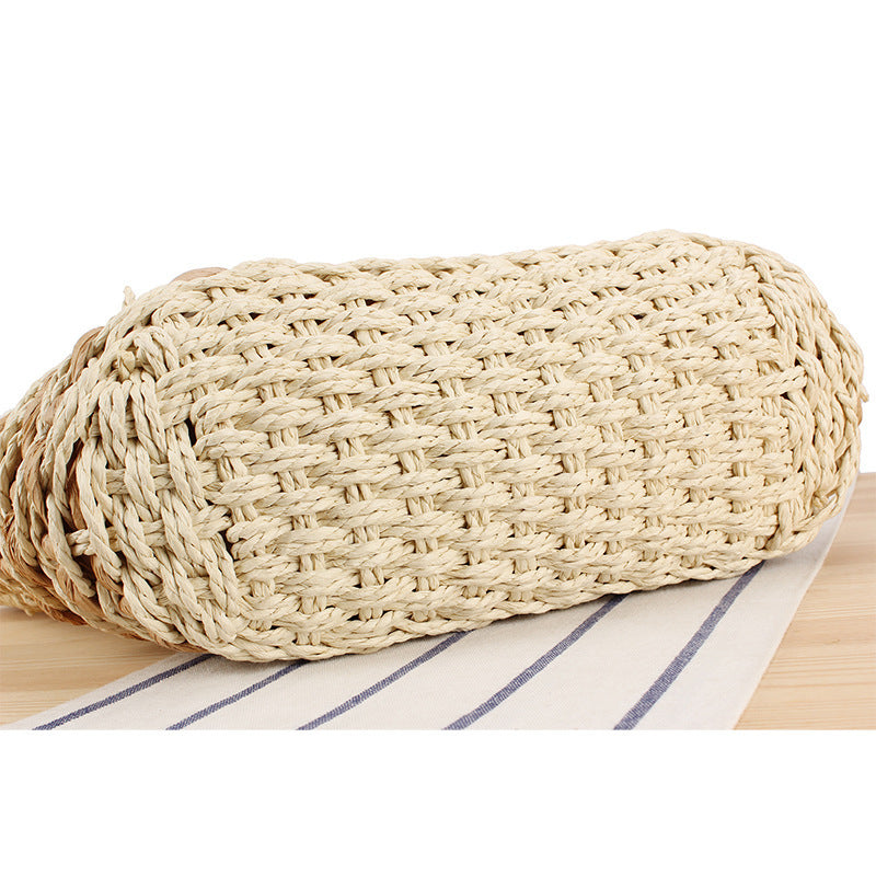 Elegante Strandtasche mit Handgewebtem Korbmuster Brehn