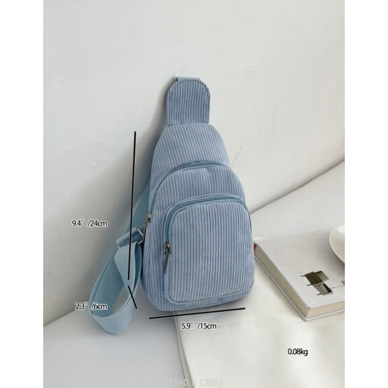 WoMulti-Fächige Corduroy Sling Bag Brehn