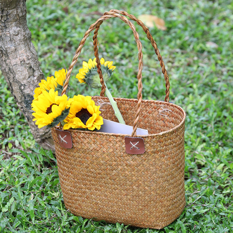 Damen Strapazierfähige Basttasche Brehn