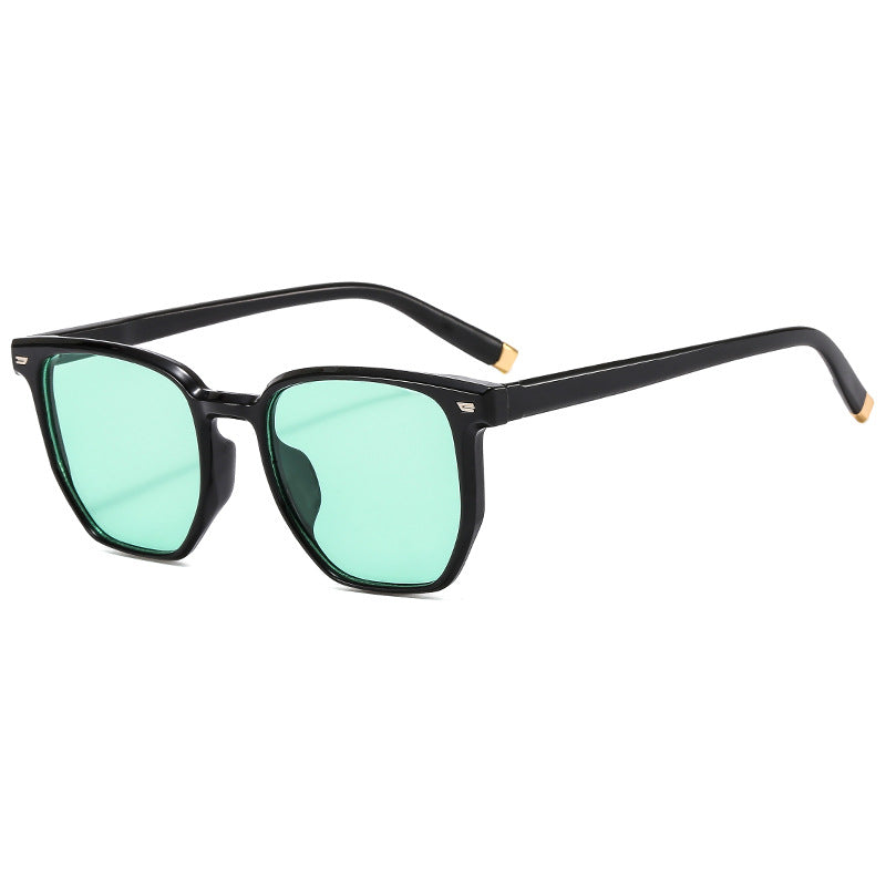 Damen modische transparente Sonnenbrille im eleganten Hexagon-Design Brehn