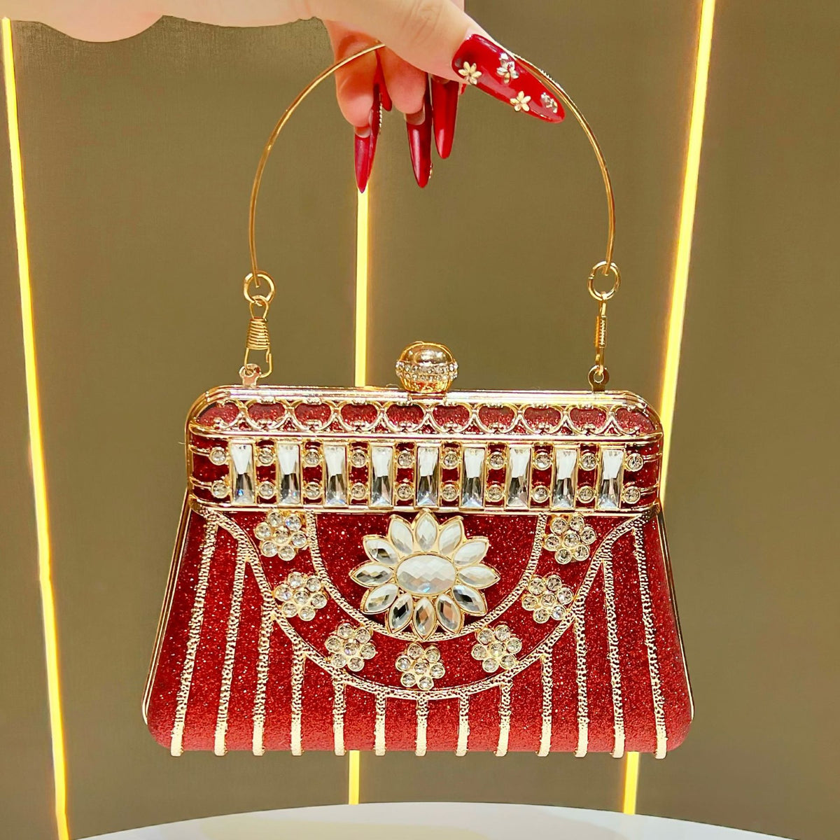 Vintage-inspirierte Abendhandtasche