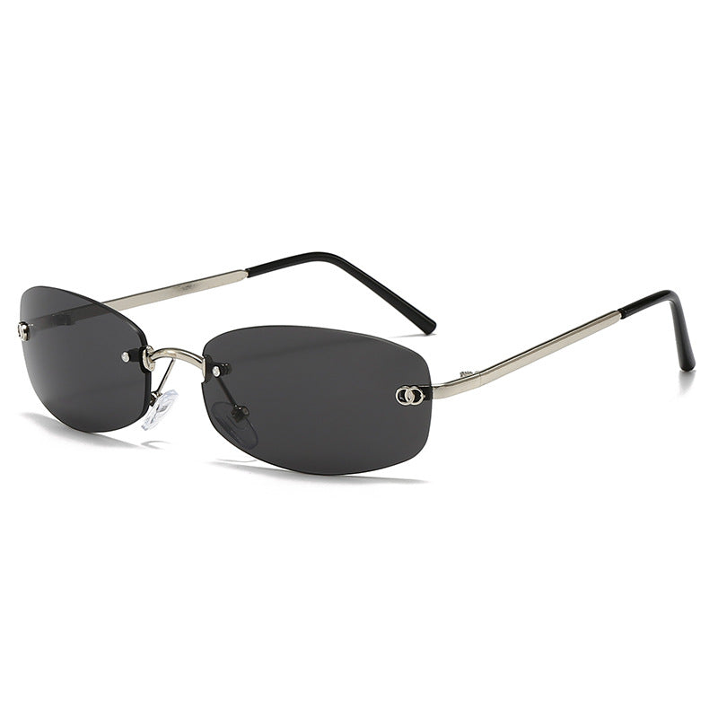 Stylische moderne rechteckige Sonnenbrille