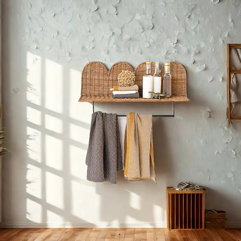 Wandregal mit geflochtenem Design Brehn