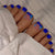 Dekoratives Press-On Nail Art Set mit tropischem Blumenmuster Brehn