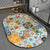 Dekorativer Vintage Puzzle Design Bereichsmatte