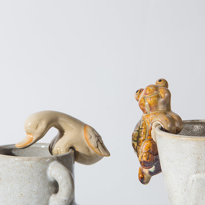 Dekorative Keramische Schildkröte Figurine