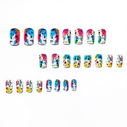 Musikalische Note Künstlerische Nagelkunst Brehn