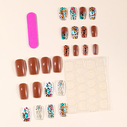 Exotisches Tierdruck Nagelkunstset Brehn