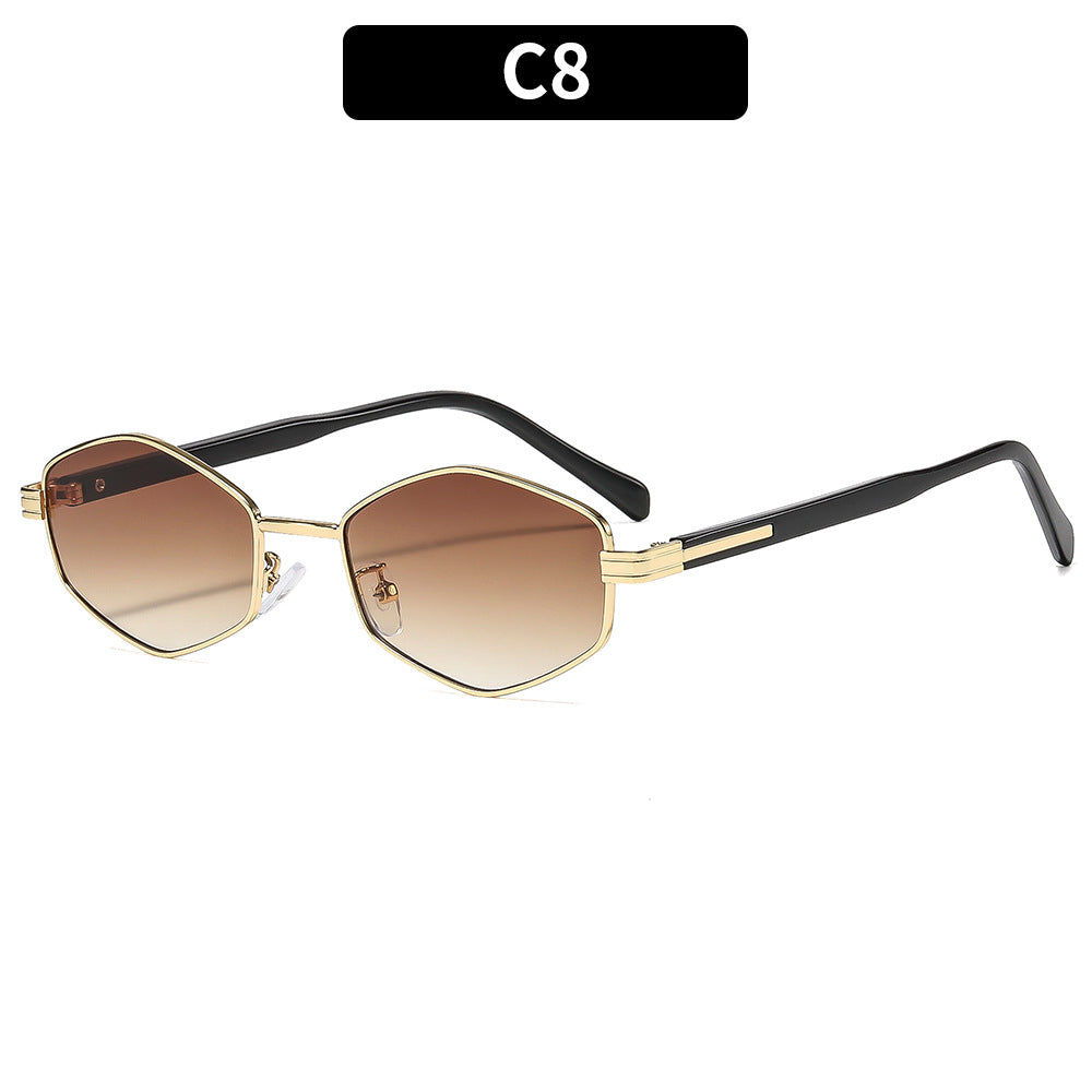 Modische hexagonale Sonnenbrille