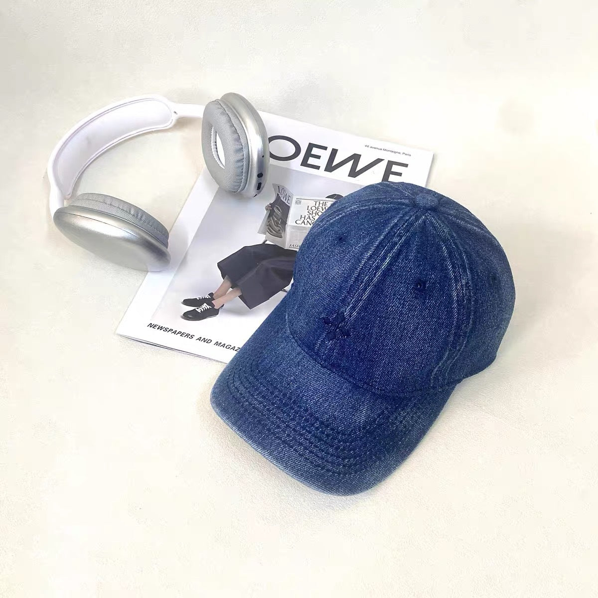 Leichte Denim Baseballmütze