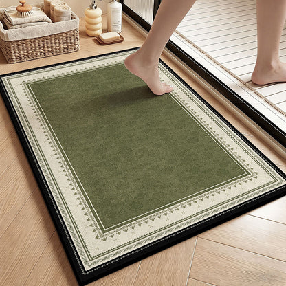Vintage Botanische Florale Badematte