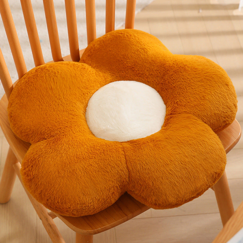 Plüsch Sitzkissen in Blumenform Brehn