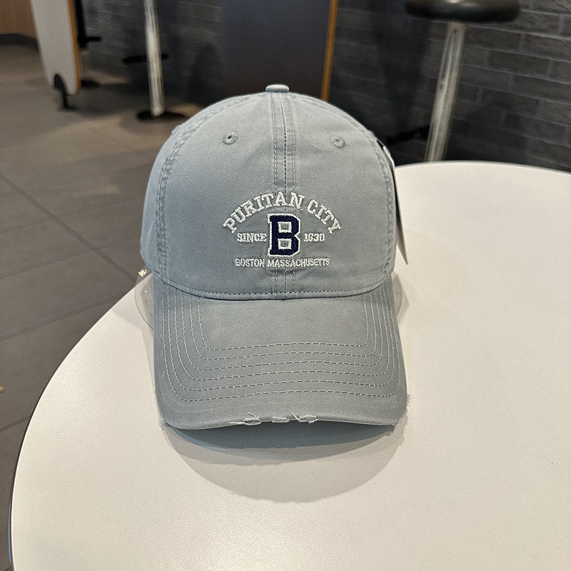 Herren Vintage-inspirierte bestickte Baseballmütze Brehn