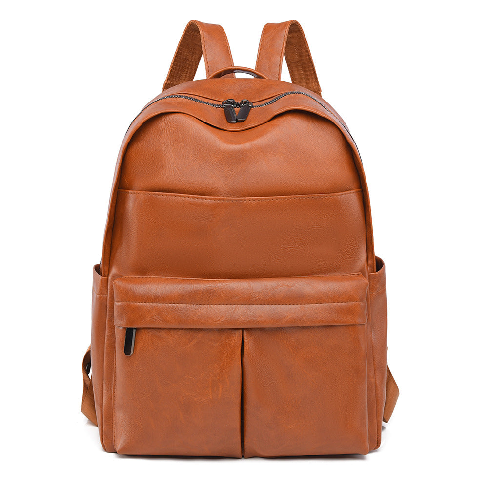 Premium Leder Laptop Rucksack Brehn