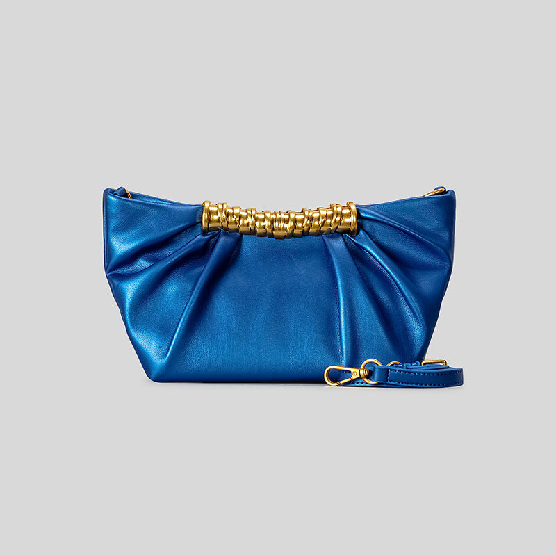 Elegante Leder Falt-Clutch
