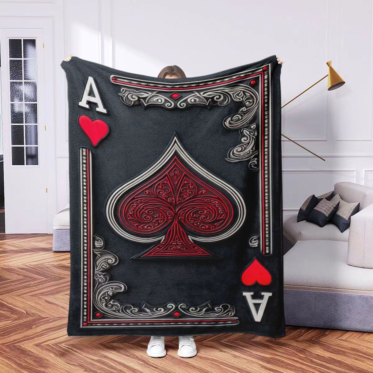 Luxuriöse Casino-Themen-Plüschdecke
