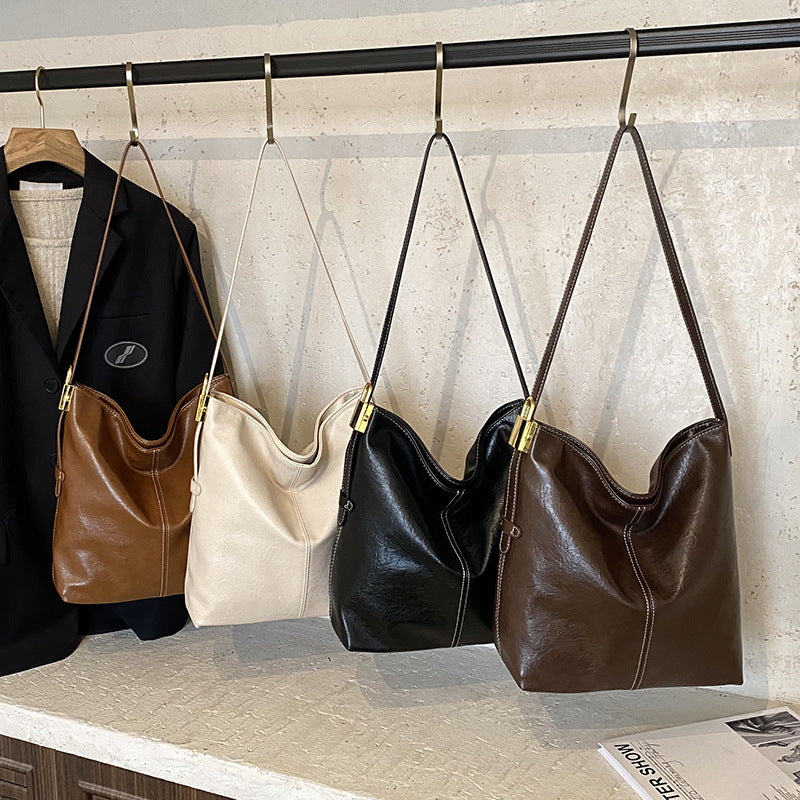 Minimalistische Leder Schultertasche