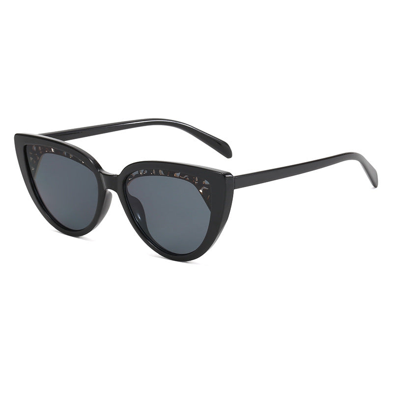 Damen glamouröse Katzenaugen Sonnenbrille Brehn