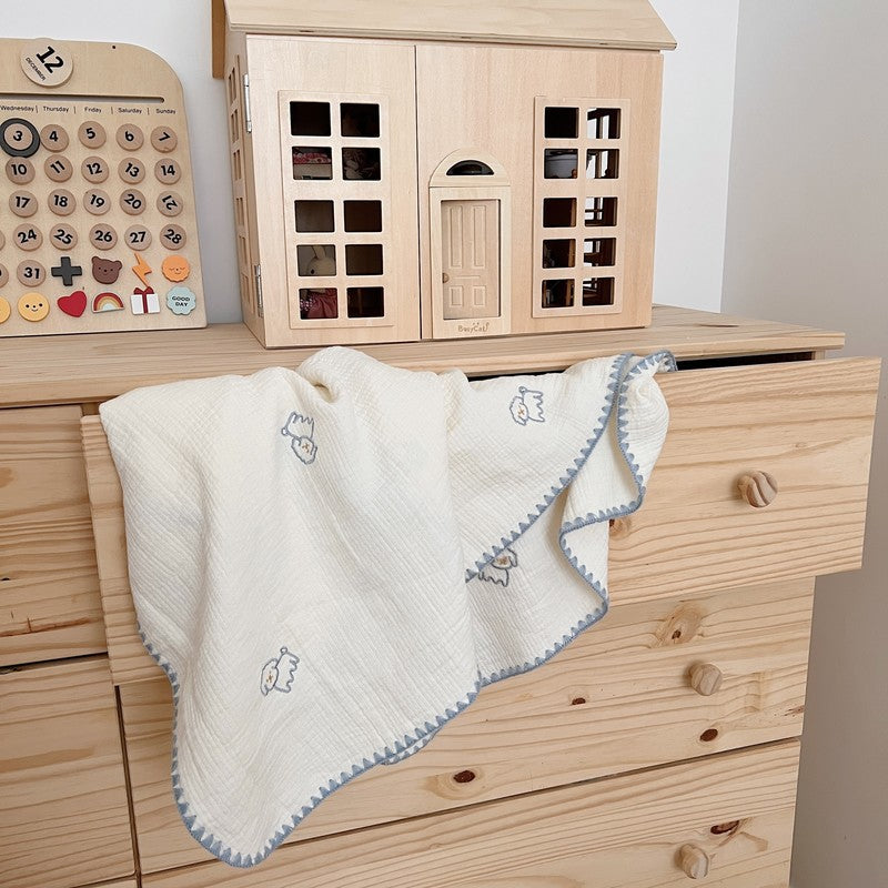 Unisex kuschelige Muslin-Decke mit süßem Tierdesign Brehn