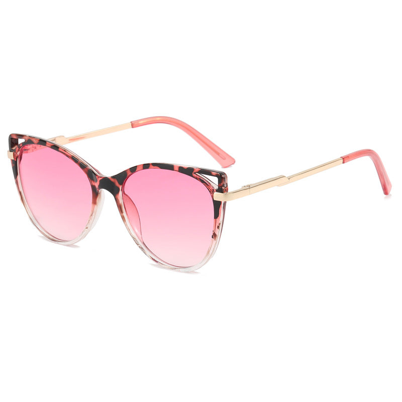 Damen trendige Katzenaugen Sonnenbrille mit verspiegelten Gläsern Brehn