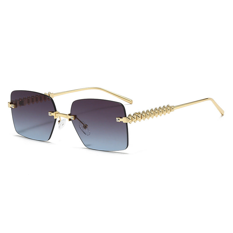 Damen extravagante quadratische Brille Brehn