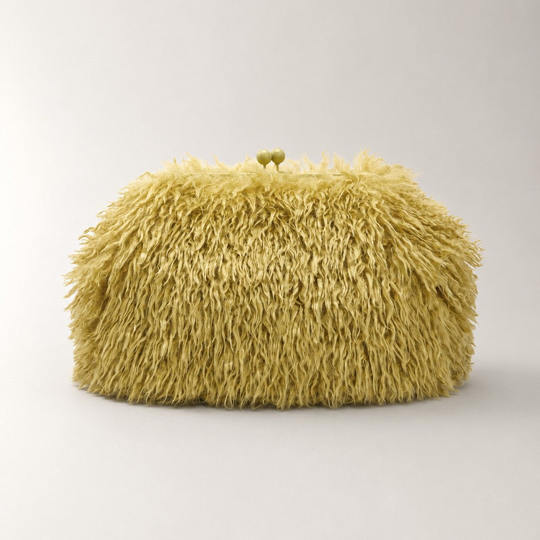 Fell-texturierte Clutch-Tasche