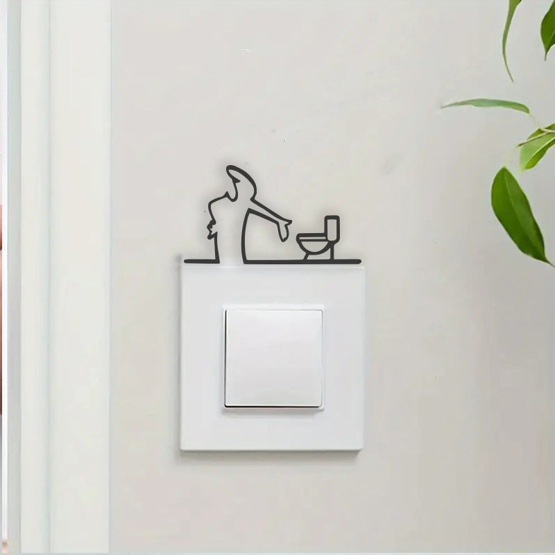 Lustige Toilettenhumor Wanddekoration