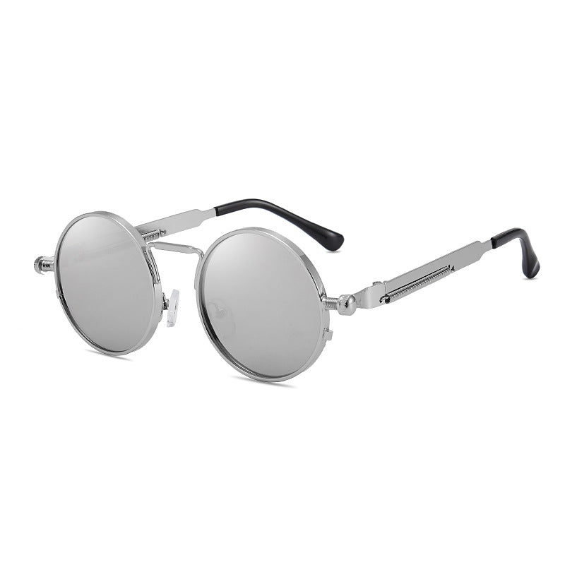 Damen elegante runde Metallbrille Brehn