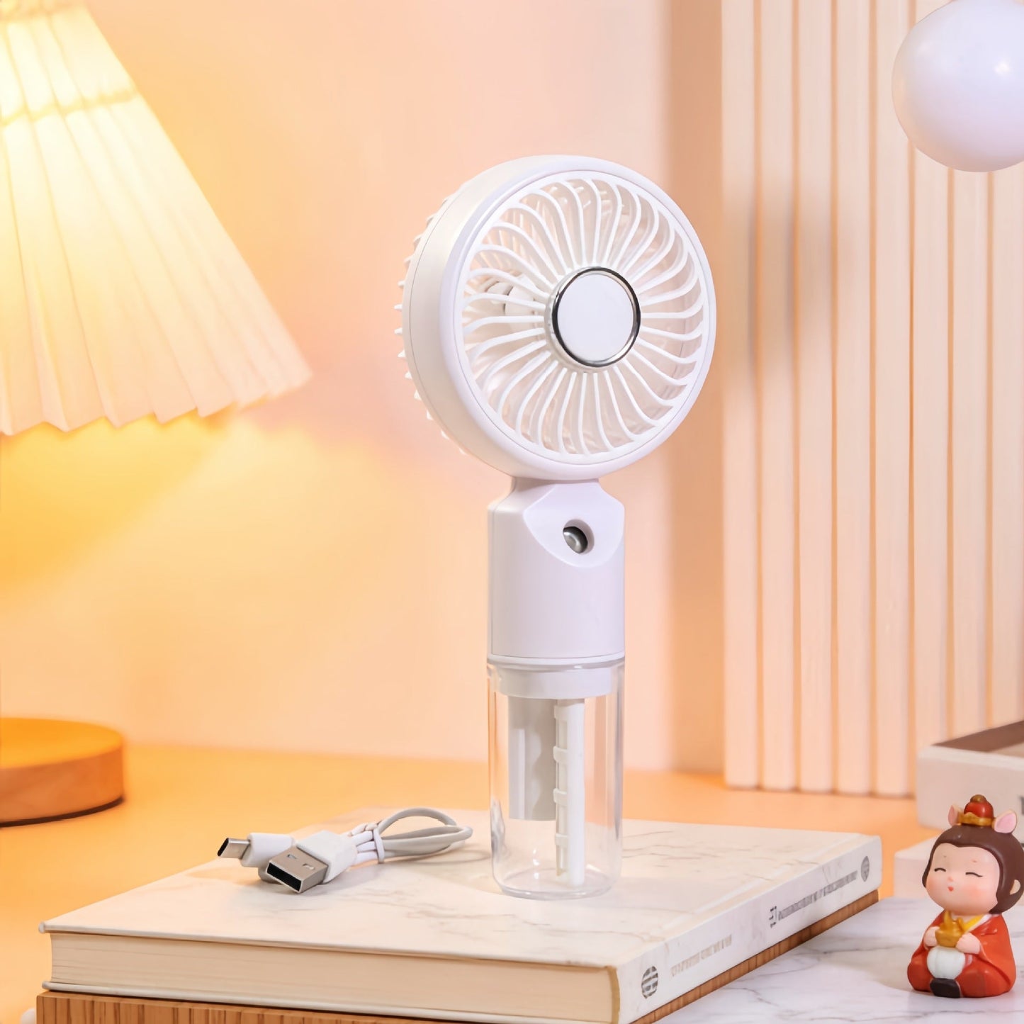 Tragbarer Mist-Fan für Frauen mit USB-Anschluss Brehn