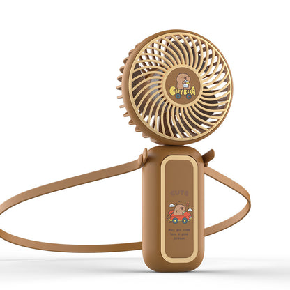 Unisex Tragbarer Handventilator mit Tragriemen und süßem Motiv Brehn
