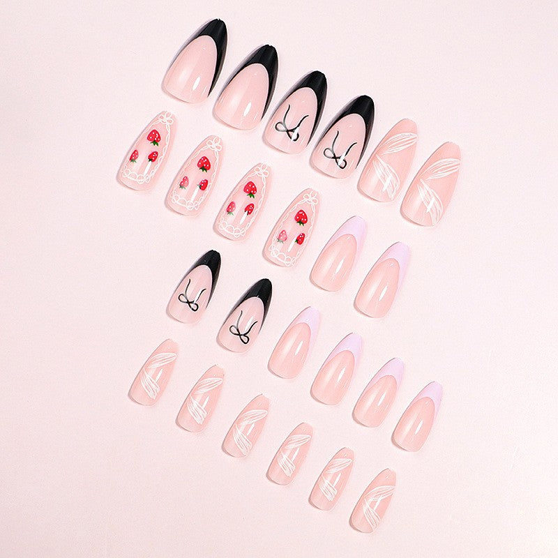 Künstlerisches Press-On Nagelset Brehn