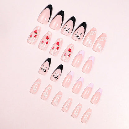 Künstlerisches Press-On Nagelset Brehn