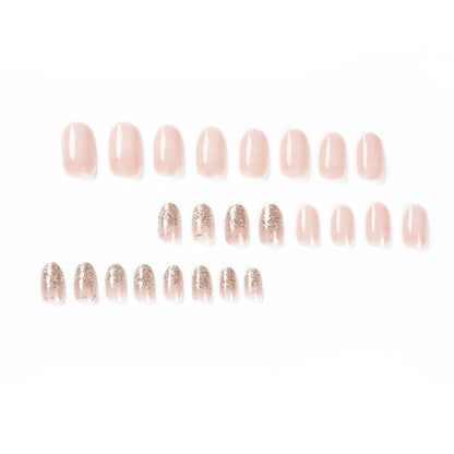 Kunstvolle Nagelkunst mit Strassverzierungen und elegantem Farbverlauf Brehn