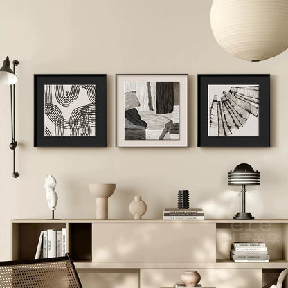 Abstrakte textile Wandkunst