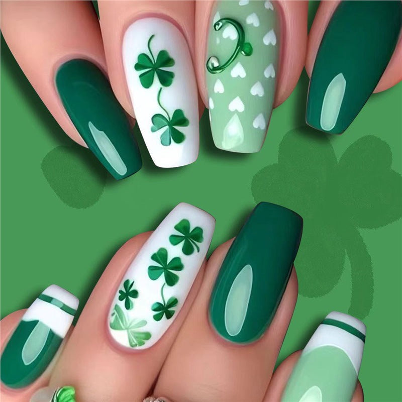 Künstlerisches St. Patrick's Day Nagelkunst Set Brehn