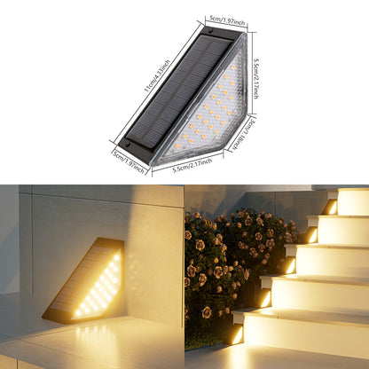 Dreieckiges Solar betriebenes LED-Eckstufenlicht Brehn