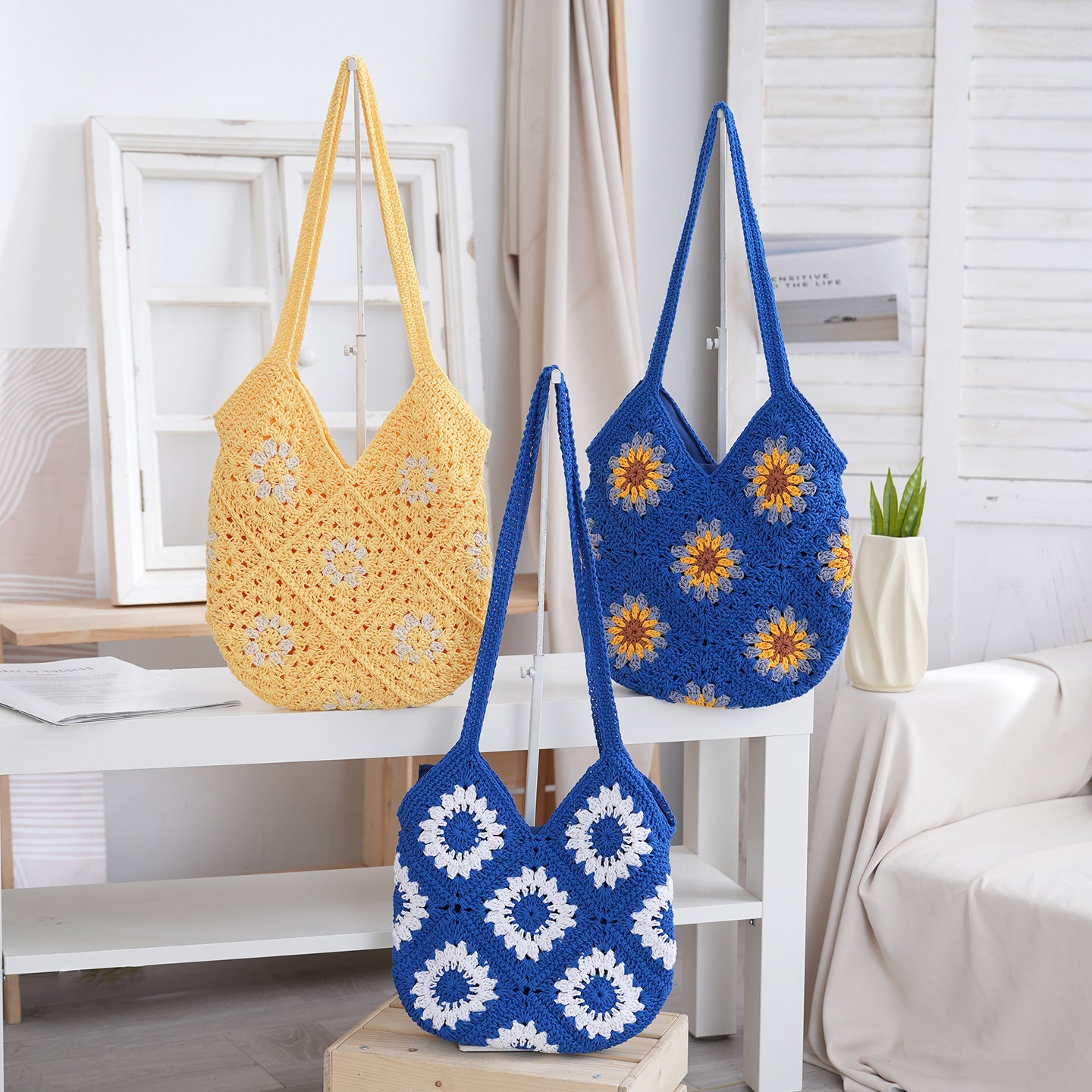 Handgefertigte Basttasche Brehn